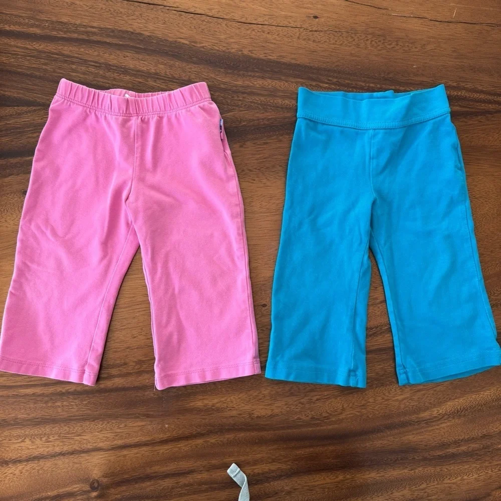 The Children’s Place Set of 2 Wide Leg Cotton Stretch Pants 12M